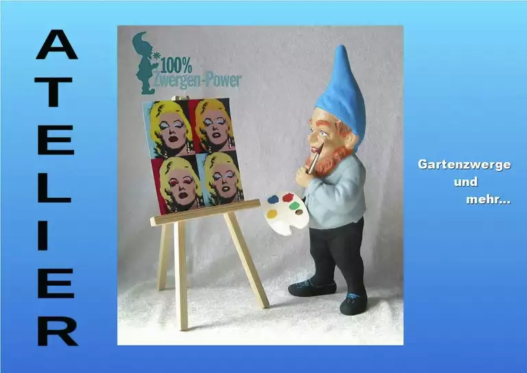 Werkstatt und Atelier der Gartenzwerg Manufaktur 100% Zwergen-POWER.